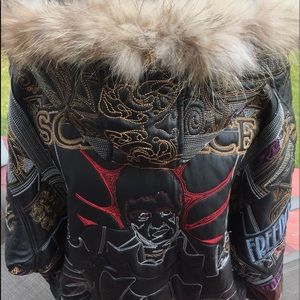 Leather Scar Face Jacket